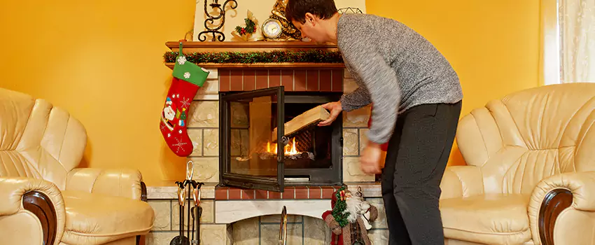 Rusted Metal Fireplace Restoration in Eagle Pass, Texas